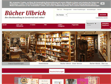 Tablet Screenshot of buecher-ulbrich.de